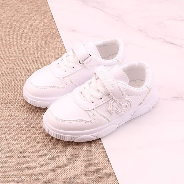 GIẦY SNEAKER BÉ GÁI,Giầy Thể Thao Da Cao Cấp,Quai Dán Cho Bé Trai Bé Gái