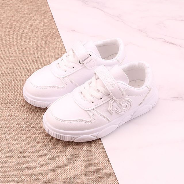 GIẦY SNEAKER BÉ GÁI,Giầy Thể Thao Da Cao Cấp,Quai Dán Cho Bé Trai Bé Gái