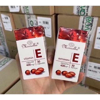 Sản phẩm vitamin E 400mg Mirolla Nga( 30 viên)