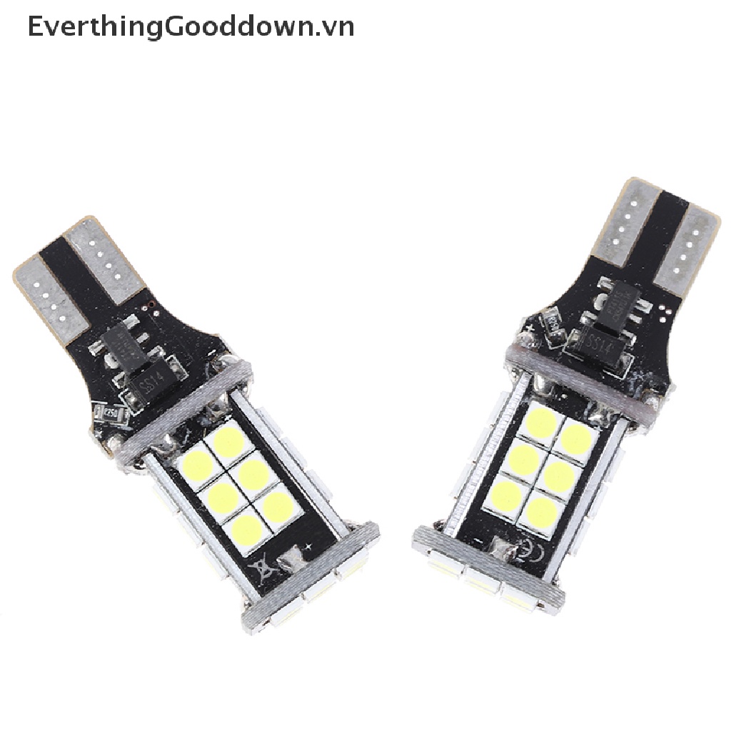 Bộ 2 Đèn LED T15 W16W 24 SMD 3030 921 912 Ánh Sáng Trắng
