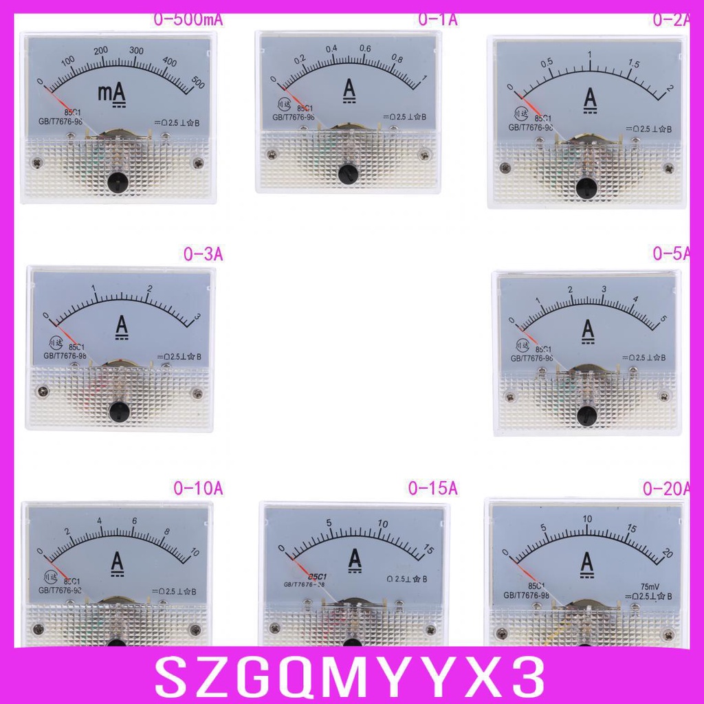[Toolroom] Đồng Hồ Đo Dòng Điện DC Ammeter Analog
