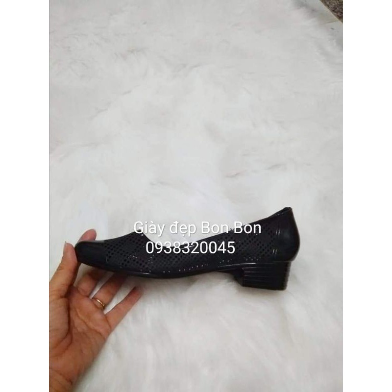 Giày nhựa đi mưa thoáng chân gót 3cm/ 3p chất nhựa dẻo(form nhỏ)