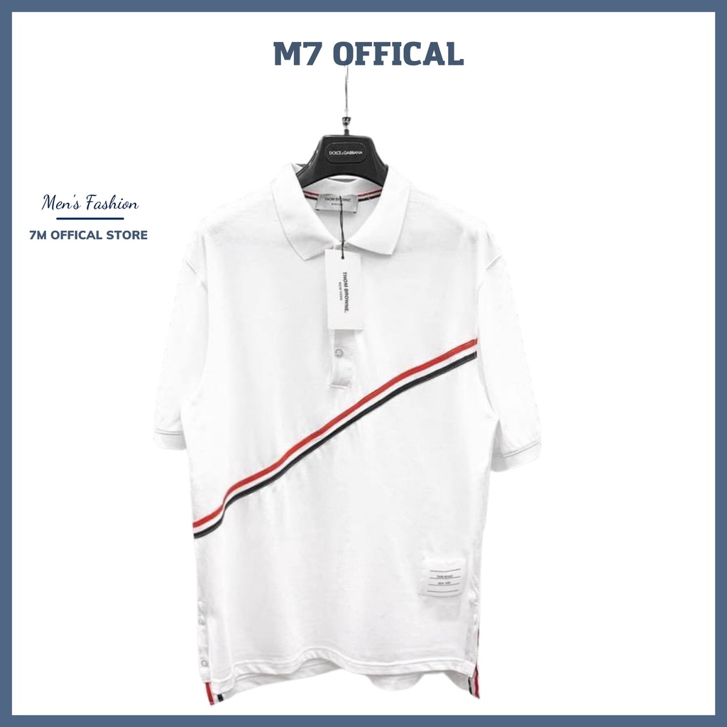 Áo polo cổ bẻ vải cá sấu Cotton trẻ trung _7M official