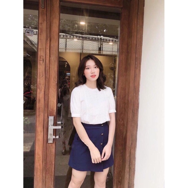 Quần giả váy cúc hoa hàng mới ra | BigBuy360 - bigbuy360.vn