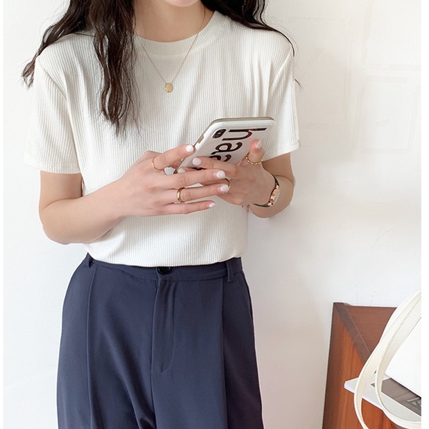 Áo Thun Ngắn Tay Thoải Mái Dễ Phối Đồ 49679