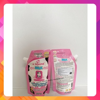 COMBO 2 TÚI Muối tắm sữa bò tẩy tế bào chết A Bonne Spa Milk Salt 350g - có vòi thái lan