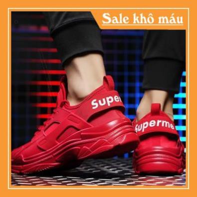 [Chỉ 3 ngày SALE SỐC]   Giày nam sneaker phong cách Hàn Quốc 2019 (màu đỏ) | BigBuy360 - bigbuy360.vn