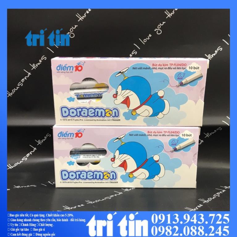 Bút lông kim Doraemon Điểm 10 FL-04/DO,HÀNG CHÍNH HÃNG  - vanphongphamhongha