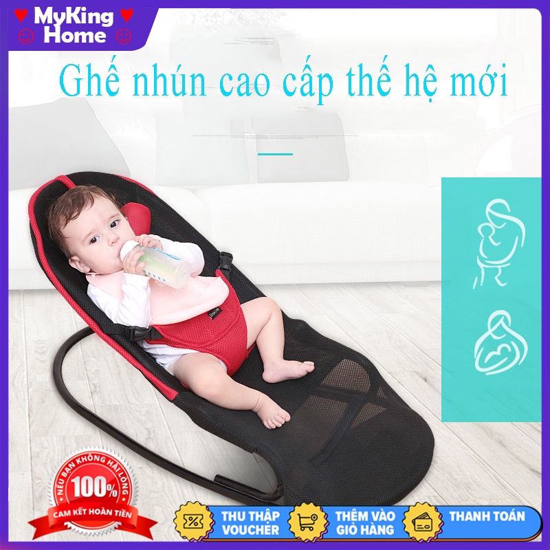 ⚡FREESHIP⚡ Ghế nhún bập bênh đa năng cho bé, tự rung có đồ chơi cho trẻ có giấc ngủ ngon