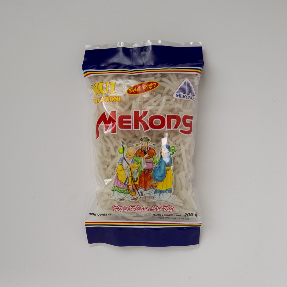 Nui gạo ống nhỏ Gói 200g/ nui tâm trắng / nui cho em bé