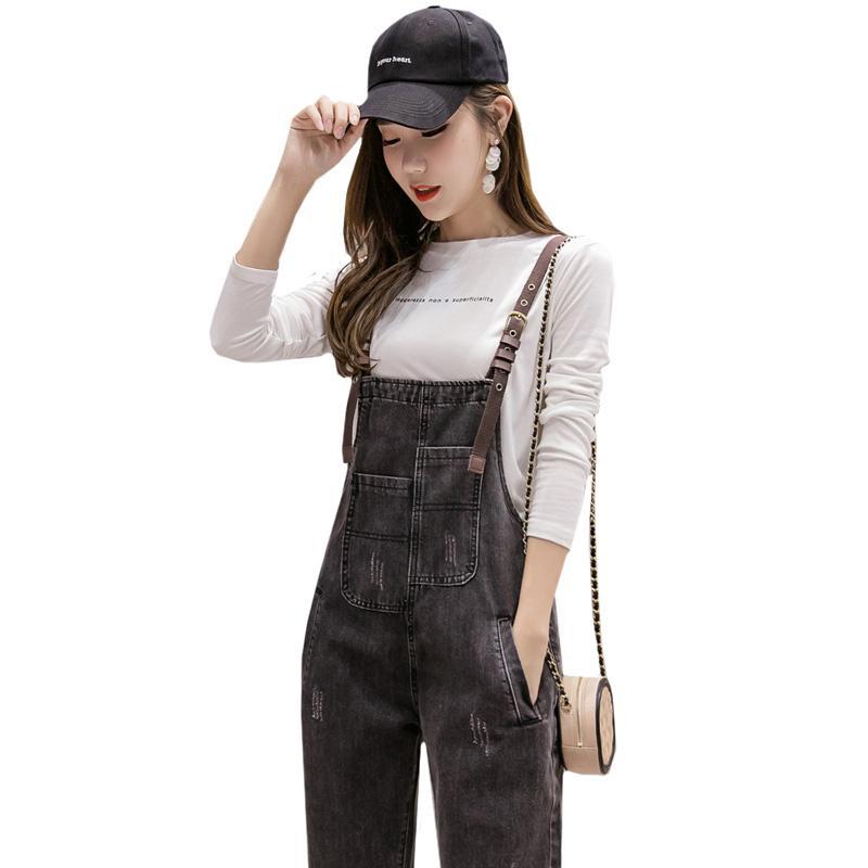 Quần Yếm Jeans Phong Cách Hàn Quốc Thời Trang Cho Nữ Size S-3Xl | BigBuy360 - bigbuy360.vn