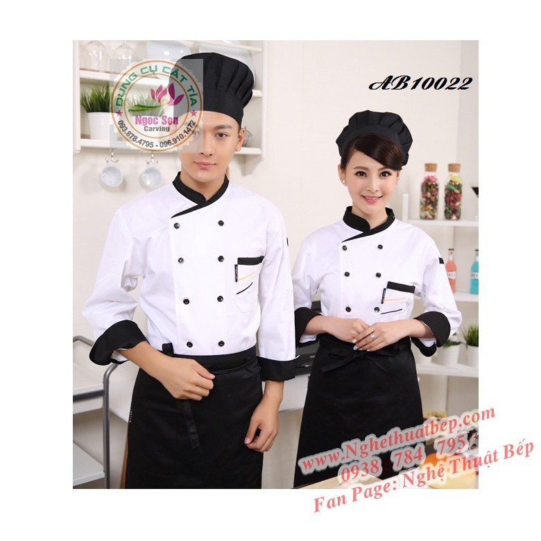 Áo bếp chuyên nghiệp AB10022