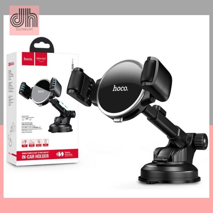 Giá đỡ điện thoại trên ô tô xe hơi xoay 360 độ Hoco S12 Lite - Chính hãng