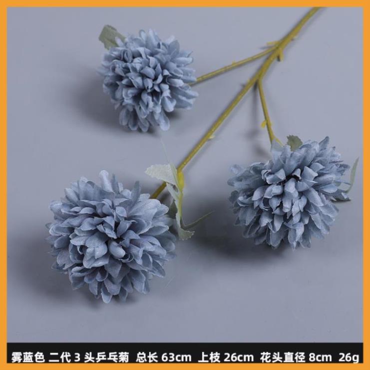 Hoa bồ công anh giả bằng lụa loại có 3 bông, lớn 7cm dài 69cm dùng để bó hoa cực đẹp