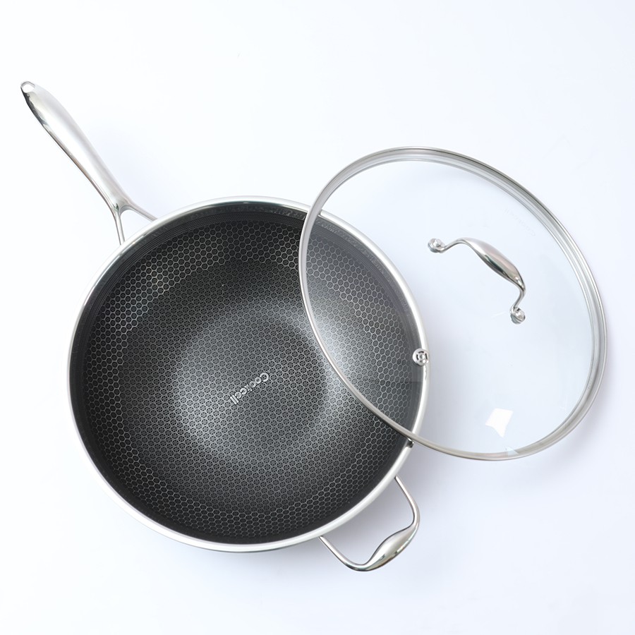 [Hàng chính hãng] Chảo xào iNox Blackcube iMat 32cm,