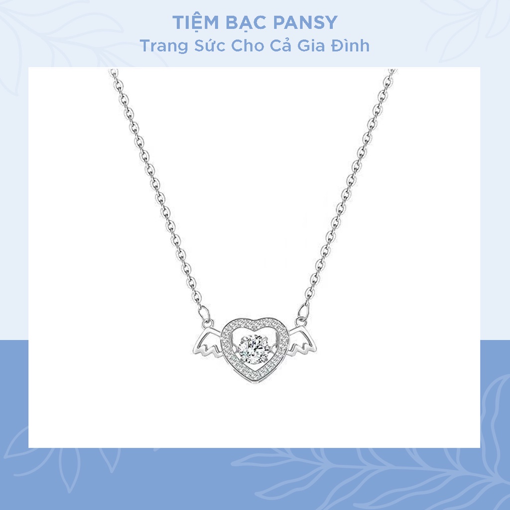 Vòng cổ bạc nữ PANSY thiên thần tình yêu - Dây chuyền bạc ta cao cấp