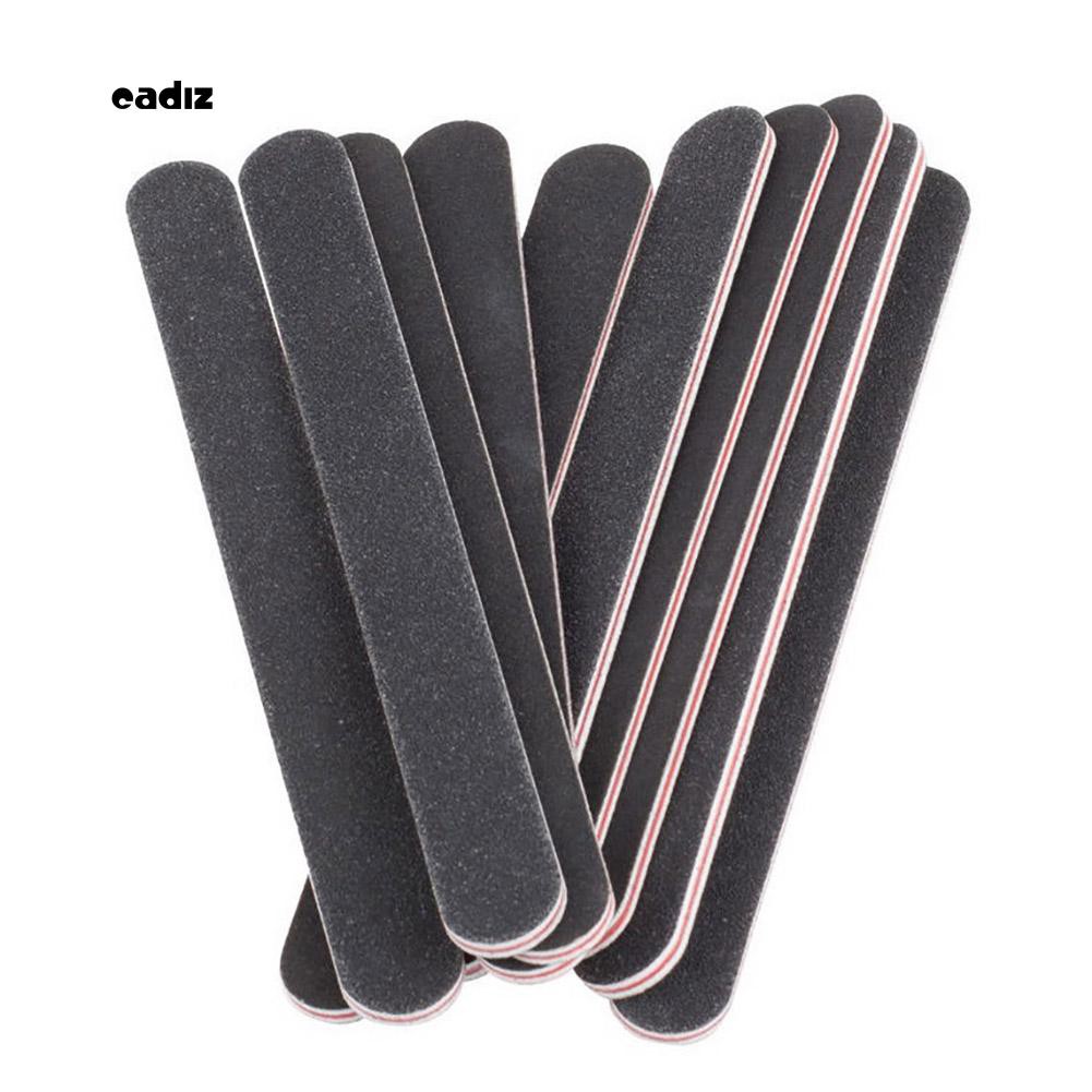 [Hàng mới về] Bộ 10 cây dũa móng tay tiện lợi 100 / 180