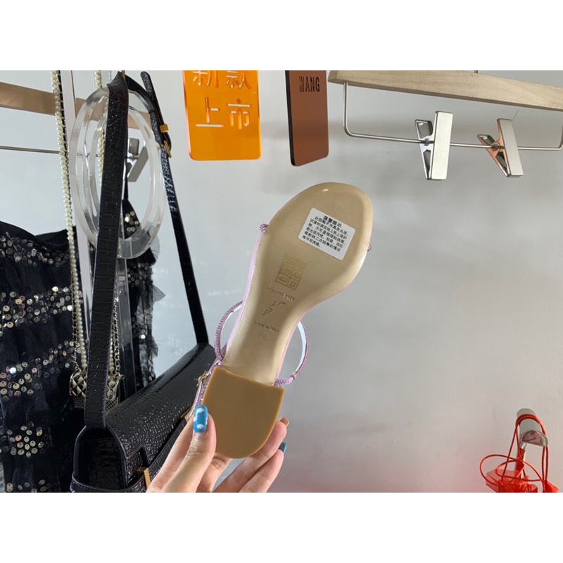 Sandal cao gót 4.5cm cho nữ Rene Caovilla 2021 da thật cao cấp nhiều mẫu nhiều màu