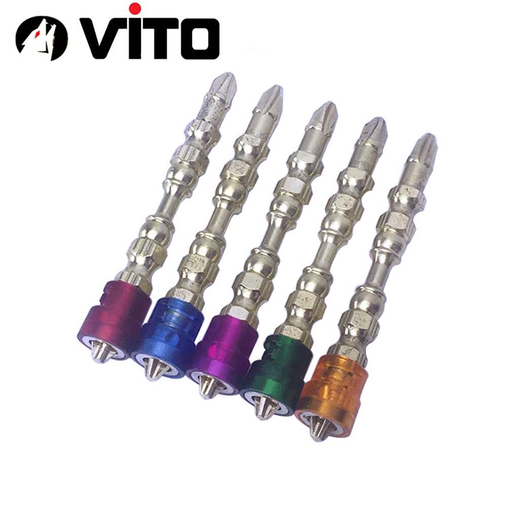 [01 Đầu] Mũi Vít 4 Cạnh Có Nam Châm Trợ Lực Dài 65mm VITO