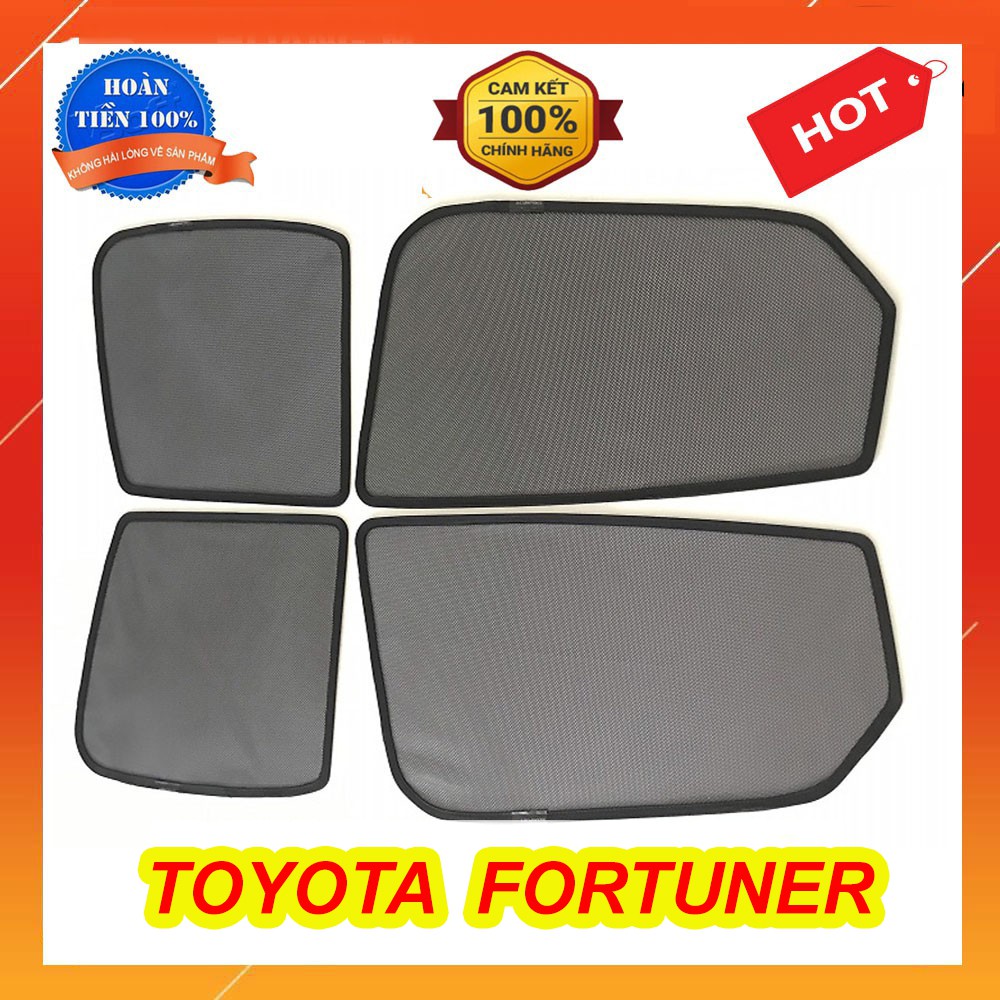 Che Nắng Nam Châm Xe Fortuner 2009 đến 2021 Bộ 4 Tấm Có Sẵn Nam Châm Hút Mạnh chuẩn form xe
