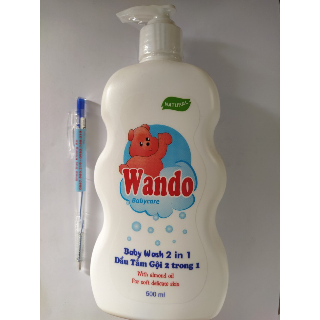 Tắm Gội trẻ em 2 trong 1 Wando 500ml