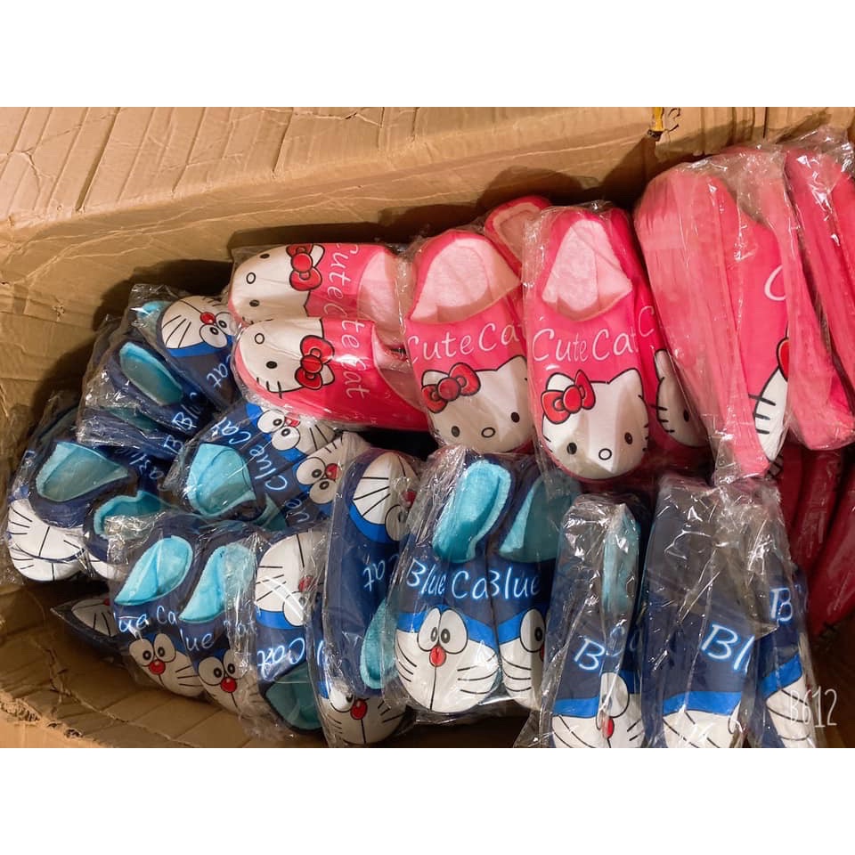 DÉP BÔNG ĐOREMON- HELLO KITTY CHO BÉ