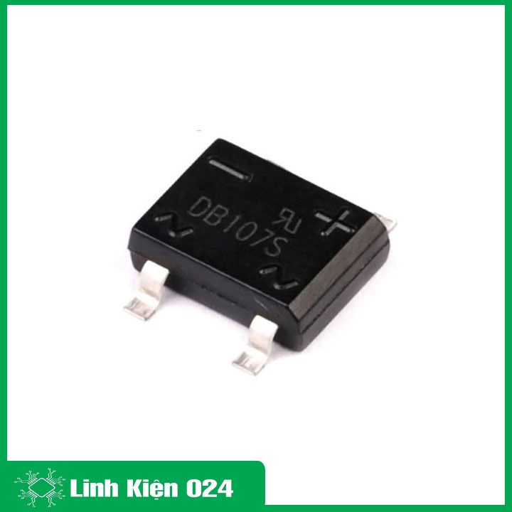 Diode cầu 1A DB107 chân cắm chân dán