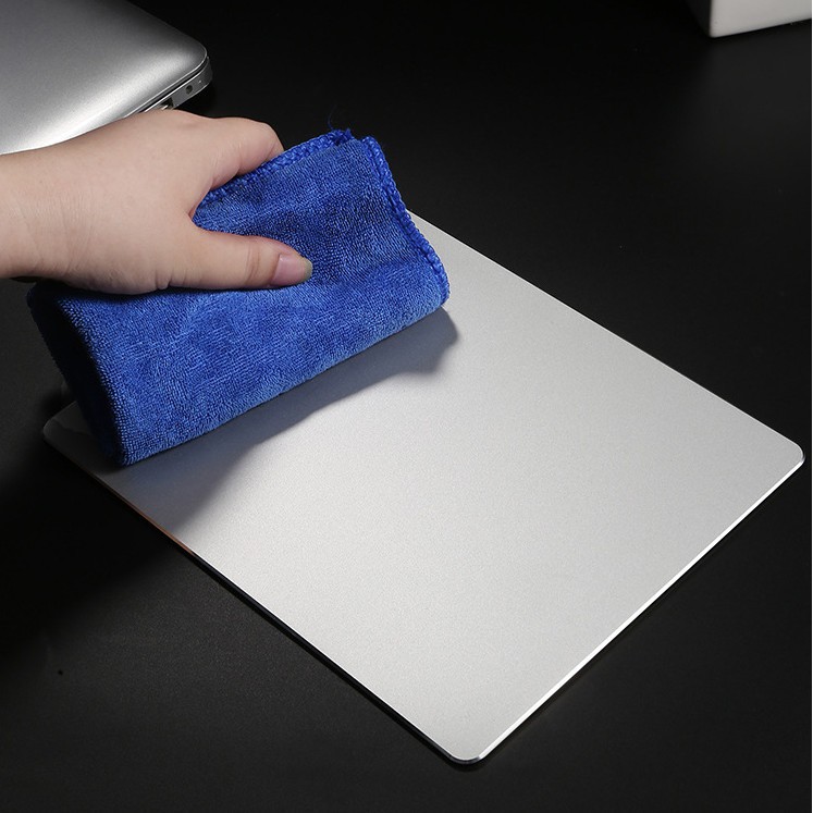 Lót Chuột Hợp Kim Nhôm Nguyên Khối Cao Cấp Mouse Pad kiêm Bàn di chuột bằng nhôm Aluminium Mouse Pad 330x240mm -dc4665