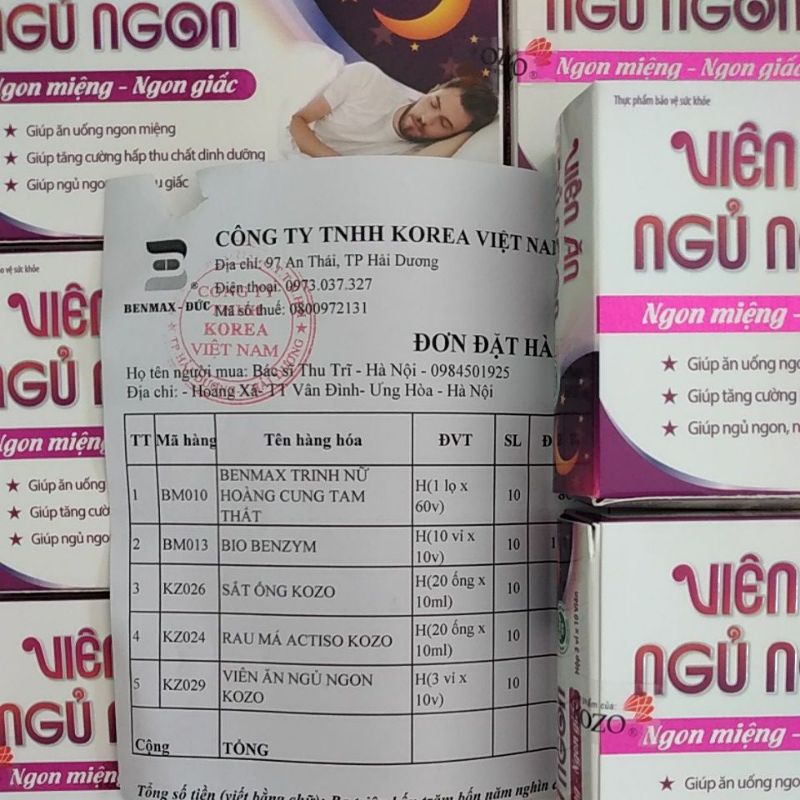 Viên ăn ngủ ngon KOZO hỗ trợ ăn ngon miệng- ngủ ngon giấc hộp 30 viên dùng 1 tháng
