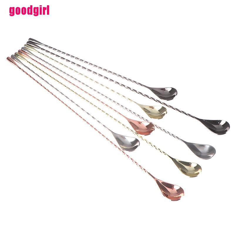 Muỗng Khuấy Cocktail BằngThép Không Gỉ Dạng Xoắn Ốc