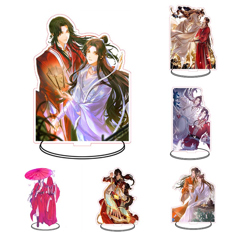 Mô hình nhân vật hoạt hình Tian Guan Ci Fu Xie Lian tùy chọn từ acrylic có giá đỡ để bàn trang trí