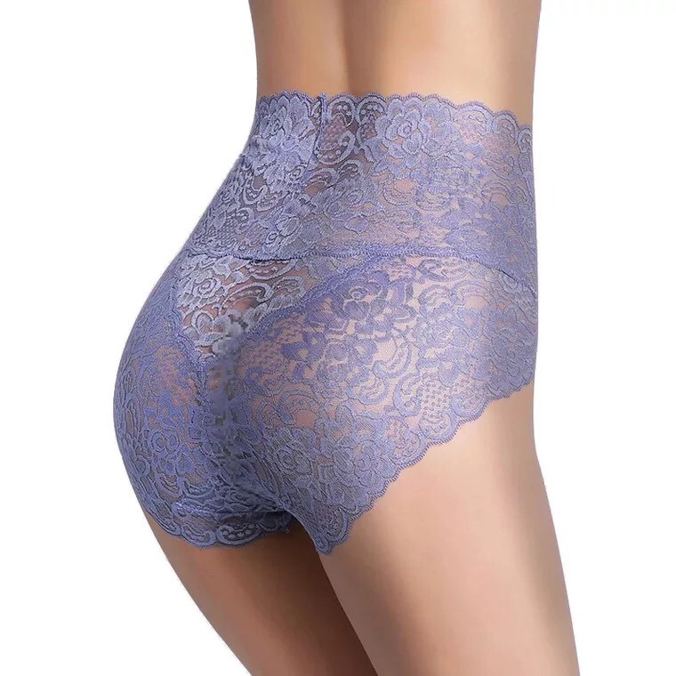 Combo 2 Quần lót ren hoa cạp cao cho V2 gọn gàng mã 9841