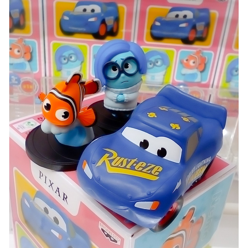 Mô hình chính hãng Bộ Sưu Tập PIXAR FEST vol.10 - nhân vật Nemo, Lightning McQueen Sphero, Sadness - hãng BANPRESTO