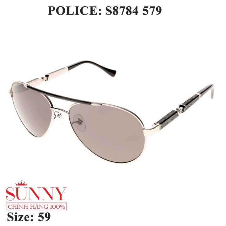 Kính mát chính hãng Police S8784 màu sắc thời trang, thiết kế dễ đeo bảo vệ mắt