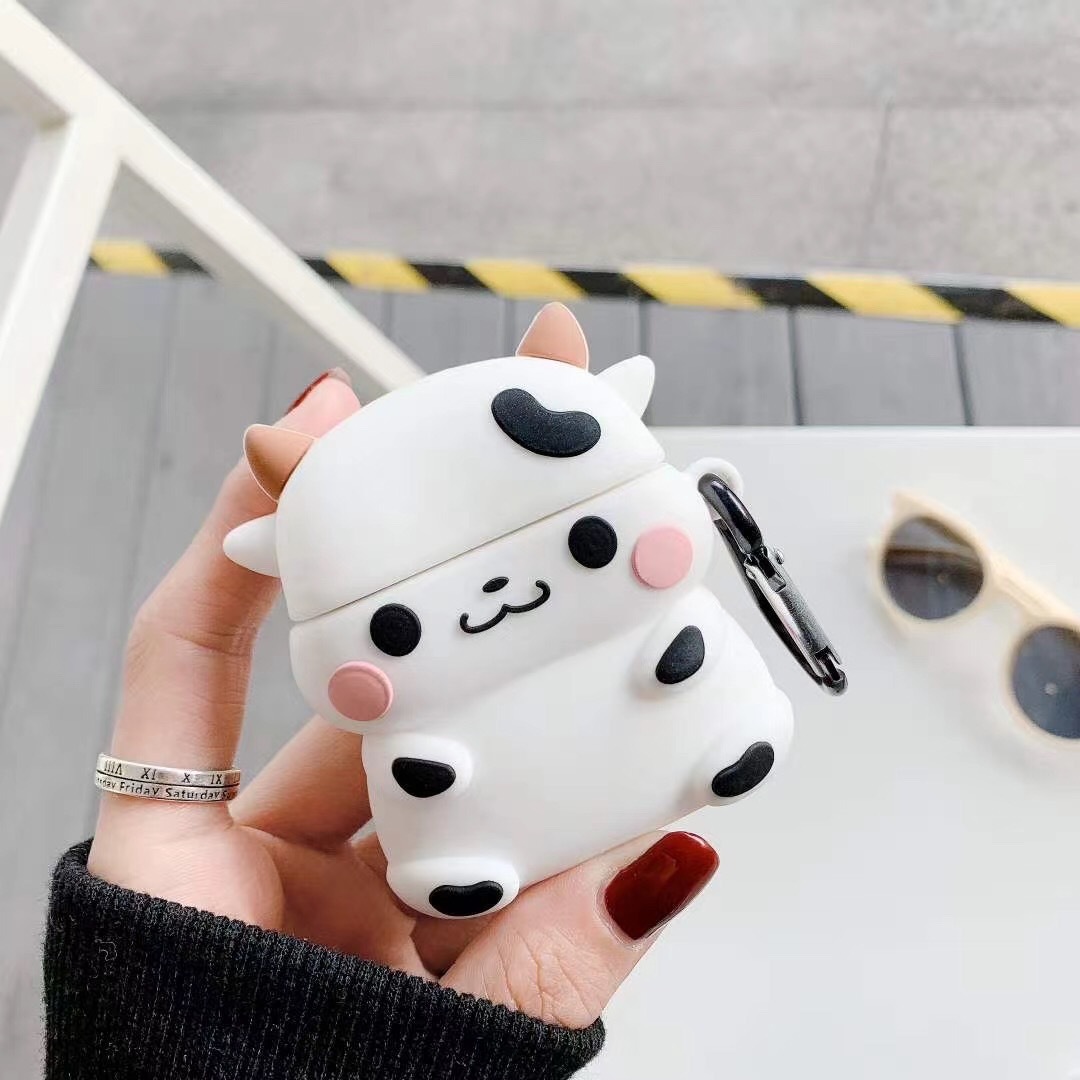 Vỏ bảo vệ hộp sạc tai nghe Airpods Pro 1 2 Air Pods 1/2 3 Inpods 12 I12 I10 I9S I11 họa tiết hoạt hình dễ thương