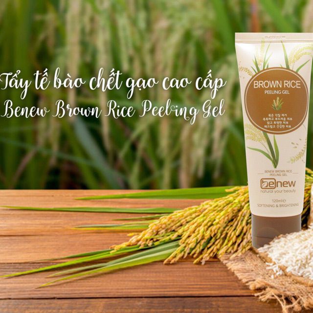 Tẩy tế bào chết Gạo cao cấp Benew BROWN Rice peeling gel 120 ml