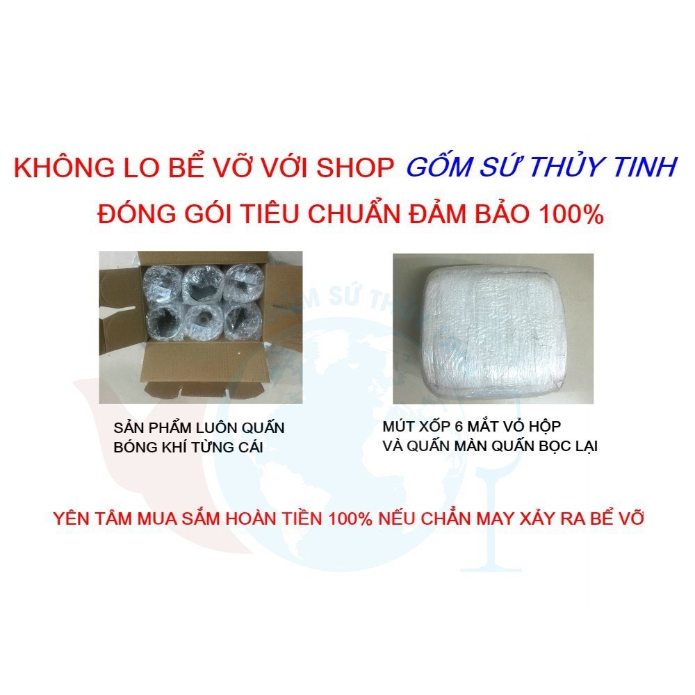 Ly thủy tinh có quai có nắp 450mL / Cốc có quai thủy tinh có nắp đậy bằng nhôm