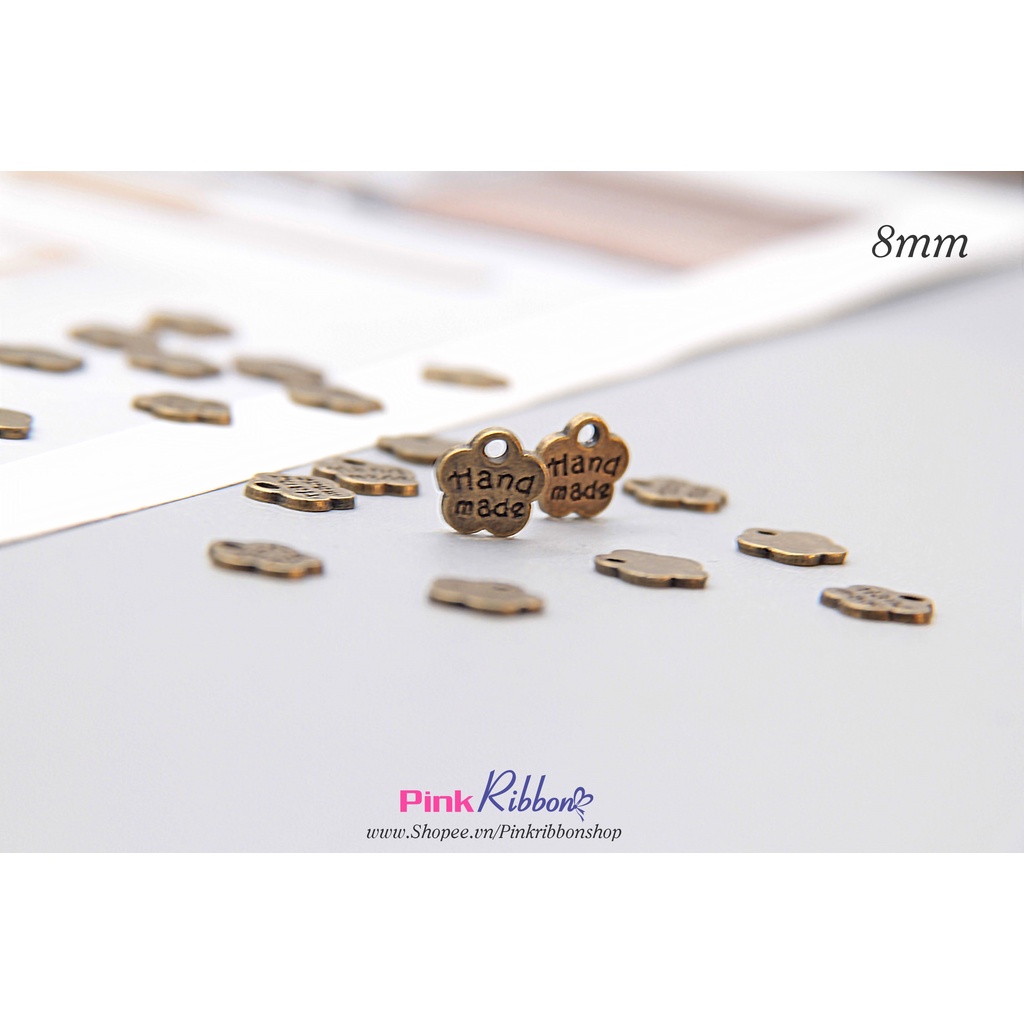 SET 5C - Bảng chữ handmade hoa 1cm màu đồng