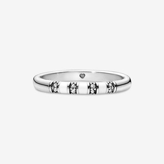 White & Blue Stripes Ring