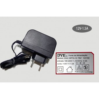Adapter DVE 12V-1.5A cho thiết bị mạng và camera giám sát