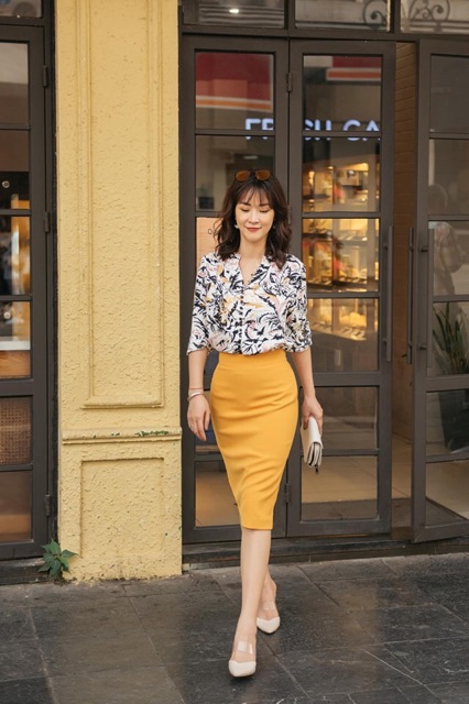 [Mã FASHIONMALLT4 giảm 15% đơn 150k] Chân váy bút chì nhiều màu Hoa Việt | BigBuy360 - bigbuy360.vn