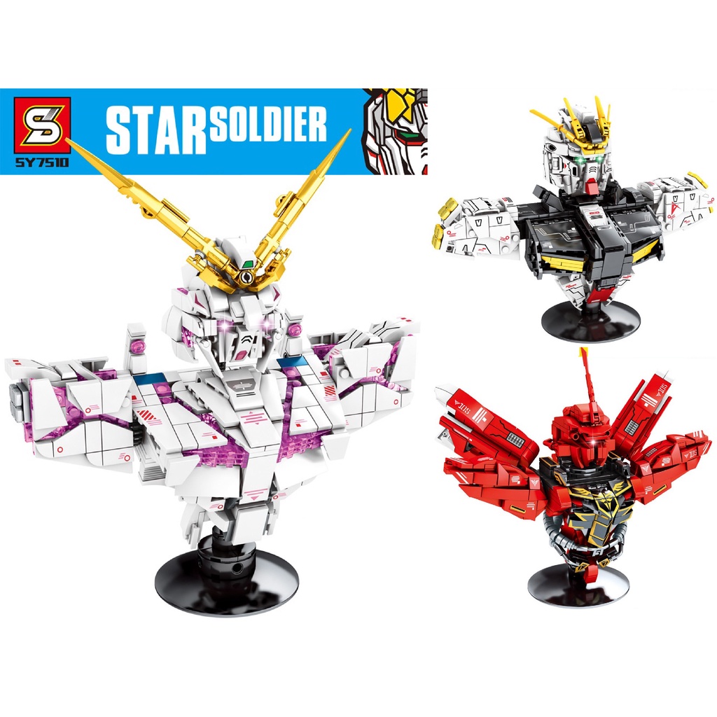 Mô hình Đồ chơi Lắp ráp lego MOC gundam mecha BANAGHER LINKS SEABOOK ARNO ghép SY 7510 7511 7512 Technic star soldier