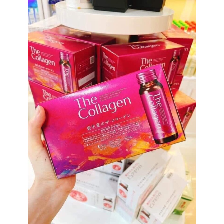 [Mẫu Mới nhất ]Nước uống The collagen shiseido Nhật bản 10 lọ EX