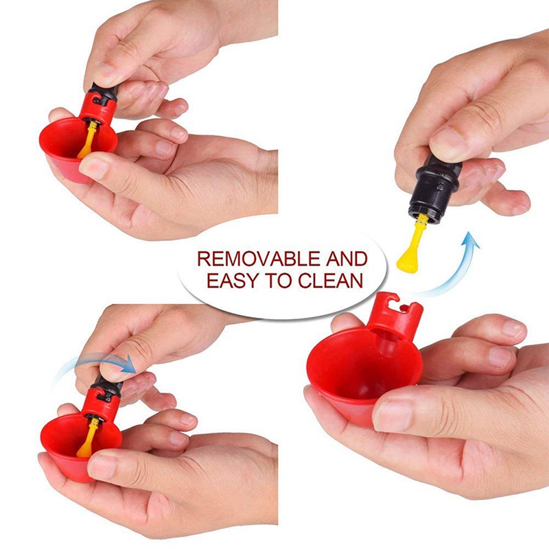 Set 48 Cốc Uống Nước Tự Động Cho Gia Cầm Chim