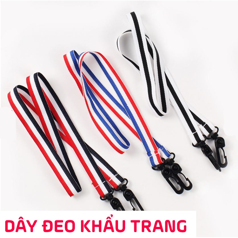 Dây đeo khẩu trang Hàn Quốc nhiều màu sọc cá tính