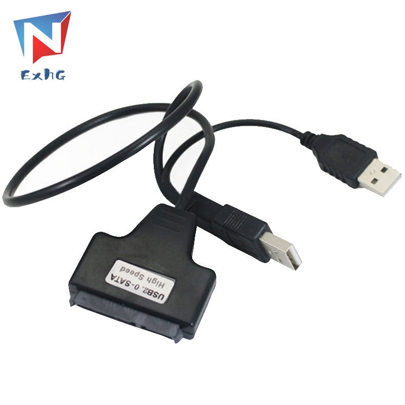 Cáp Chuyển Đổi Usb 2.0 Sang Sata Serial Ata 15 + 7 22p Cho Ổ Cứng 2.5 Inch Hdd Laptop