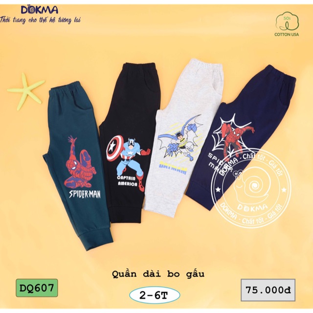Quần dài bo gấu thu đông (2-6T)
