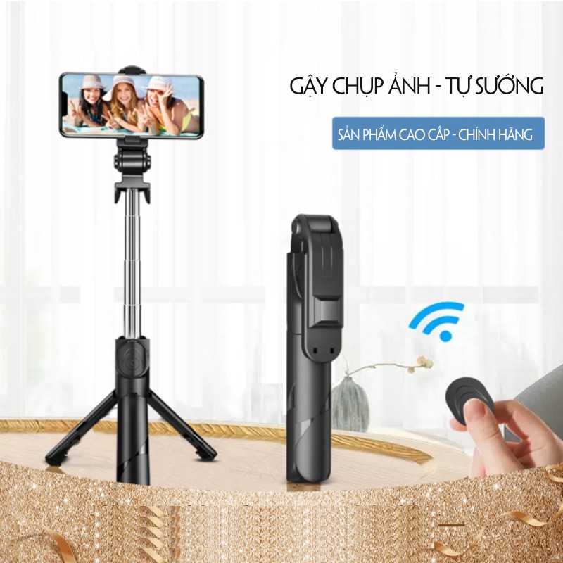 Gậy Chụp Ảnh Tự Sướng XT02 3in1 kết nối Bluetooth, 3 Chân Đa Năng, Chụp Hình Selfie, Giá đỡ điện thoại lives | BigBuy360 - bigbuy360.vn