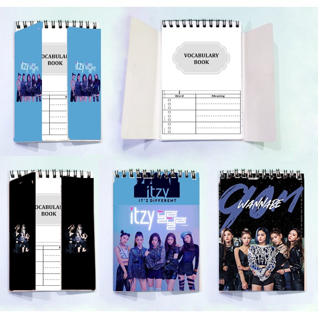 sổ tay từ vựng GOT7 ITZY MAMAMOO RED VELVET TVI49 sổ từ vựng dễ thương