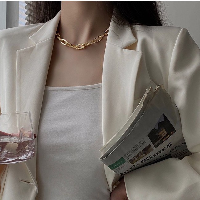 𝑭𝑹𝑬𝑬𝑺𝑯𝑰𝑷  Vòng cổ dây xích kiểu dáng choker